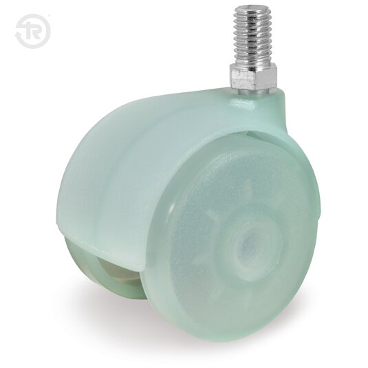 Doppelte Möbelrolle Mit Zapfen Aus Blauem Polypropilen — Tellure Rota