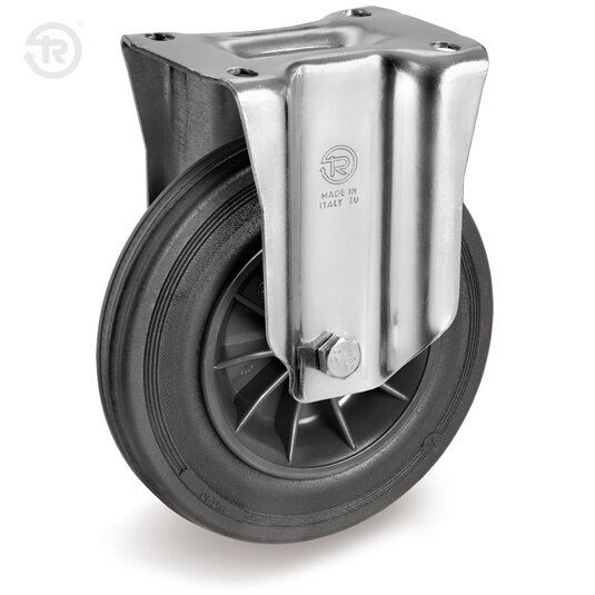 Rubber Wheels, Fixed Castor NL — Tellure Rota