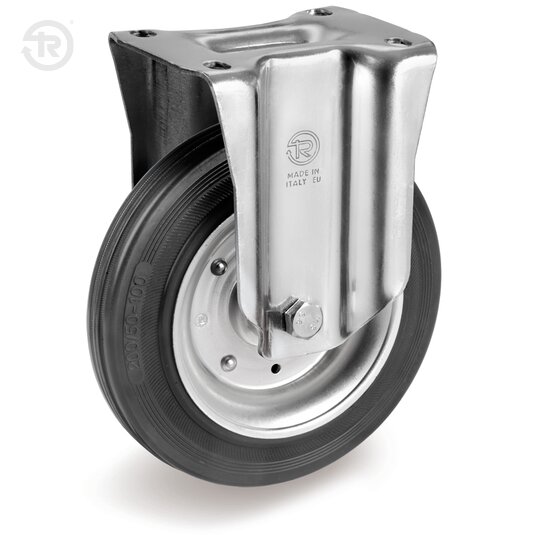 Rubber Wheels, Fixed Castor NL — Tellure Rota