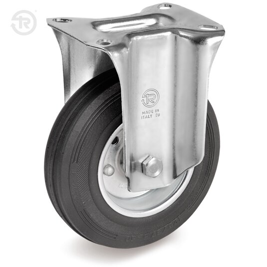 Rubber Wheels, Fixed Castor SL — Tellure Rota