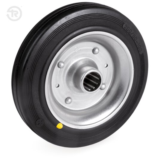 Conductive Rubber Wheels With Roller Bearings — Tellure Rota