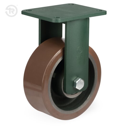 TR Powerhigh Polyurethane Wheels With Electrowelded Fixed Castor — Tellure Rota