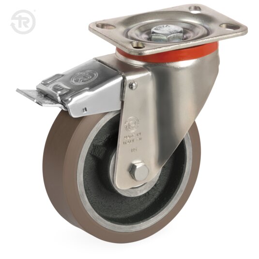 TR Powerhigh Polyurethane Wheels With P Swivel Castor — Tellure Rota