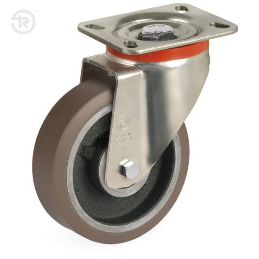 Ruote In Poliuretano TR Powerhigh, Supporto Rotante P — Tellure Rota