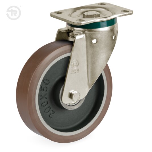 Ruote In Poliuretano TR Powerhigh, Supporto Rotante PT — Tellure Rota