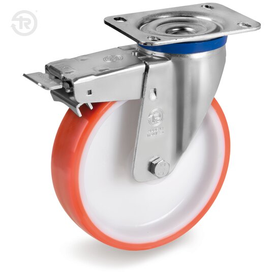 Thermoplastic Polyurethane Wheels, Swivel Castor M, Brake — Tellure Rota