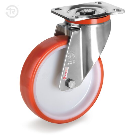 Thermoplastic Polyurethane Wheels, Stainless Steel Swivel Castor Px — Tellure Rota