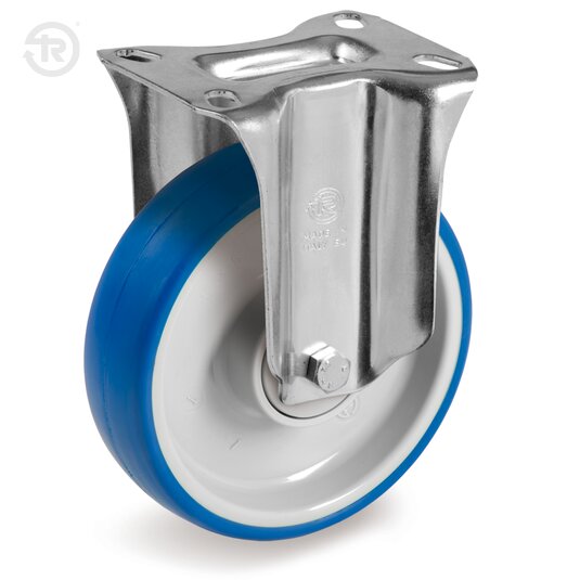 Ruote In Poliuretano Termoplastico Soft, Supporto Fisso NL — Tellure Rota