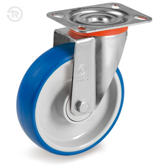 Ruote In Poliuretano Termoplastico Soft, Supporto Rotante NL — Tellure Rota