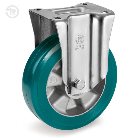 Ruote In Poliuretano TR Roll Alto Spessore, Supporto Fisso NL M — Tellure Rota
