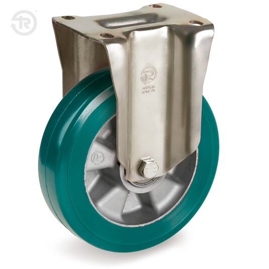 Ruote In Poliuretano TR Roll Alto Spessore, Supporto Fisso P PT — Tellure Rota