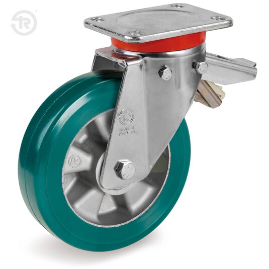 TR Roll Polyurethane Wheels With High Thickness, Swivel Castor EP — Tellure Rota