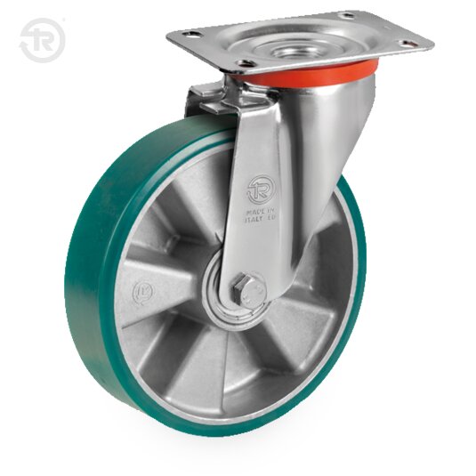 Ruote In Poliuretano TR Roll, Supporto Rotante NL — Tellure Rota