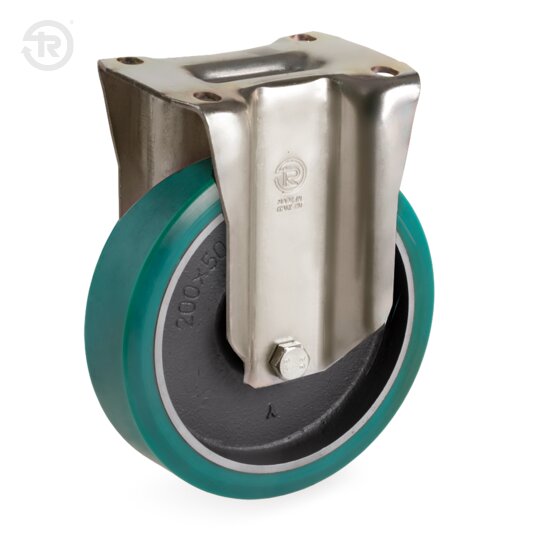 Ruote In Poliuretano TR Roll, Supporto Fisso P PT — Tellure Rota