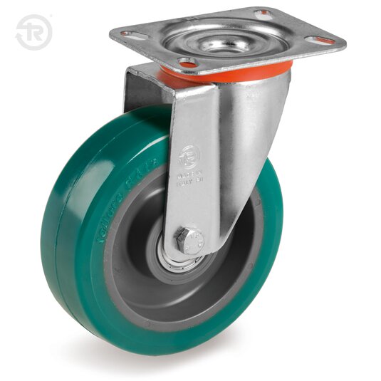 Ruote In Poliuretano TR Roll, Supporto Rotante NL — Tellure Rota