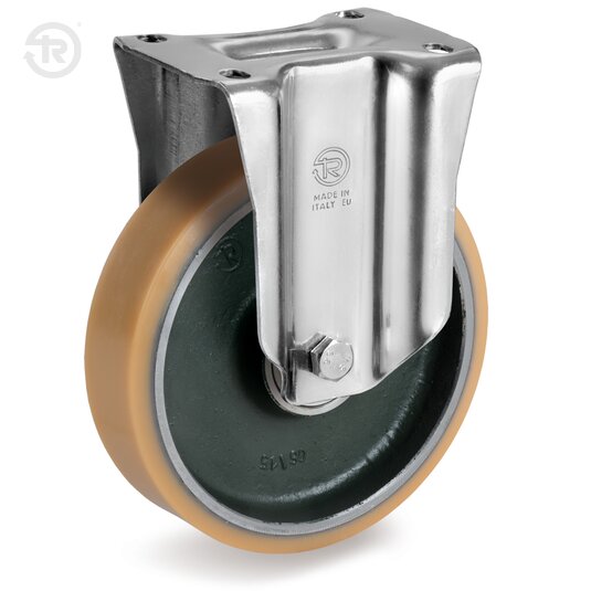 Vulkollan® Wheels, Fixed Castor NL — Tellure Rota