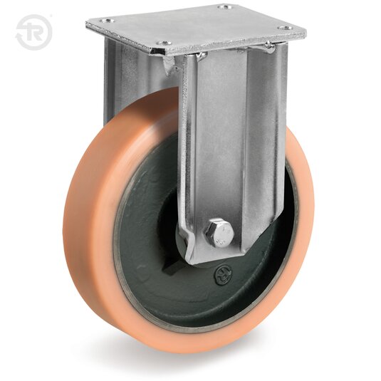 Vulkollan® Wheels, Fixed Castor EP — Tellure Rota