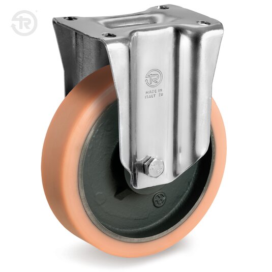 Vulkollan® Wheels, Fixed Castor NL — Tellure Rota