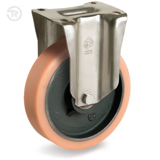 Vulkollan® Wheels, Fixed Castor P — Tellure Rota