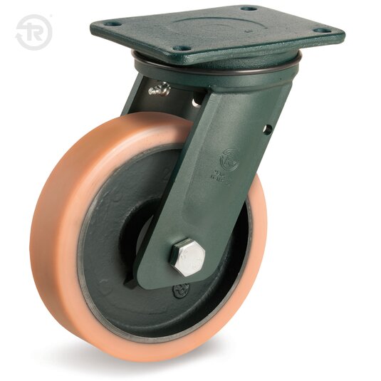 Vulkollan® Wheels, Swivel Welded Castor — Tellure Rota