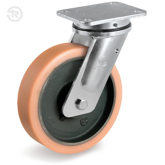 Vulkollan® Wheels, Swivel Welded Castor — Tellure Rota