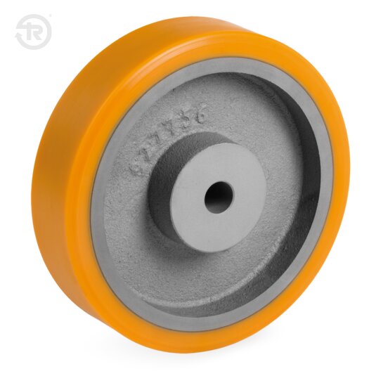 Ruote In Poliuretano TR, Con Foro Passante Per Rilavorazione — Tellure Rota