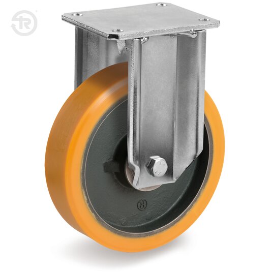 Ruote In Poliuretano TR, Supporto Fisso EP — Tellure Rota