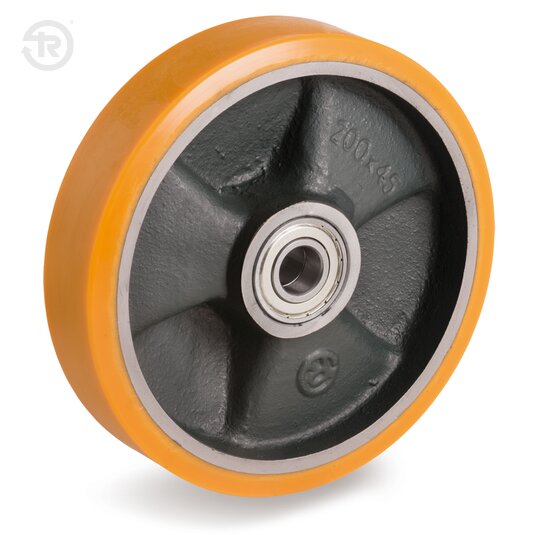 Ruote In Poliuretano TR, Con Cuscinetti E Sede Cuscinetti — Tellure Rota