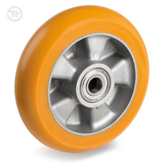 Ruote In Poliuretano TR Bombate, Con Cuscinetti E Sede Cuscinetti — Tellure Rota