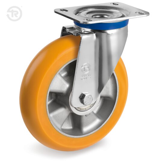 Ruote In Poliuretano TR, Supporto Rotante M — Tellure Rota