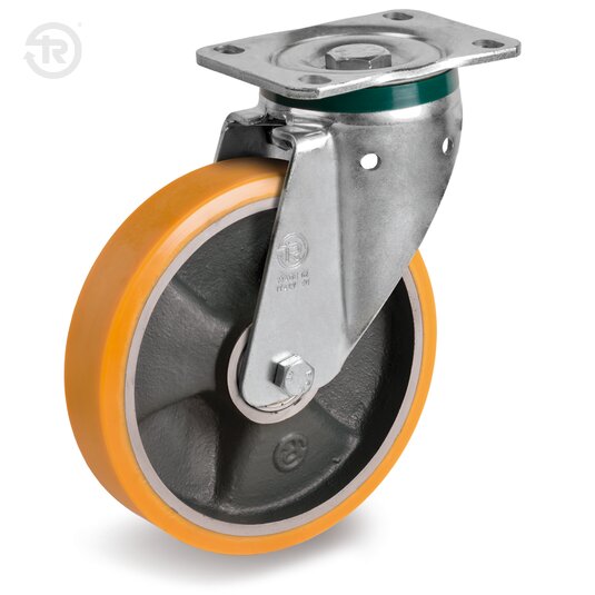 Ruote In Poliuretano TR, Supporto Rotante PT — Tellure Rota