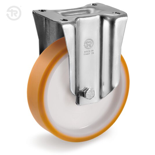 Ruote In Poliuretano TR, Supporto Fisso NL M — Tellure Rota
