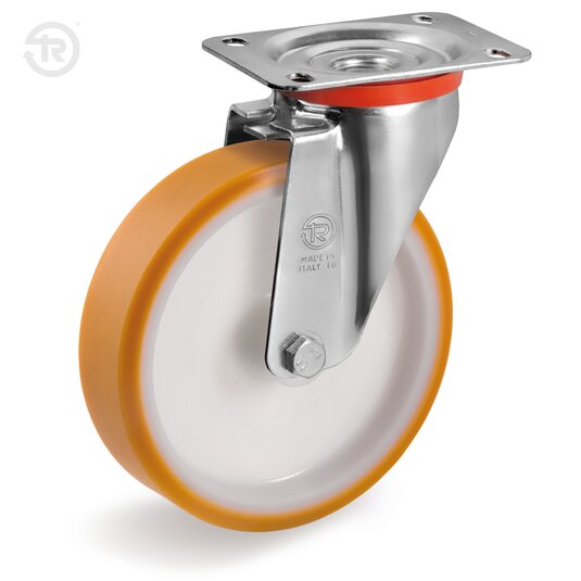 Ruote In Poliuretano TR, Supporto Rotante NL — Tellure Rota