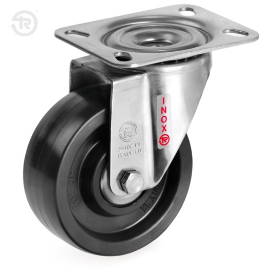 Resin Wheels With Stainless Steel Swivel Castor And Plate NLX — Tellure Rota