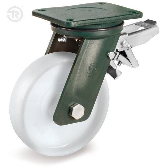Polyamide 6 Wheels, Swivel Welded Castor, Brake — Tellure Rota