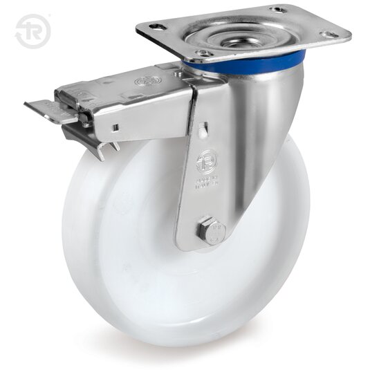 Polyamide 6 Wheels, Swivel Castor M, Brake — Tellure Rota