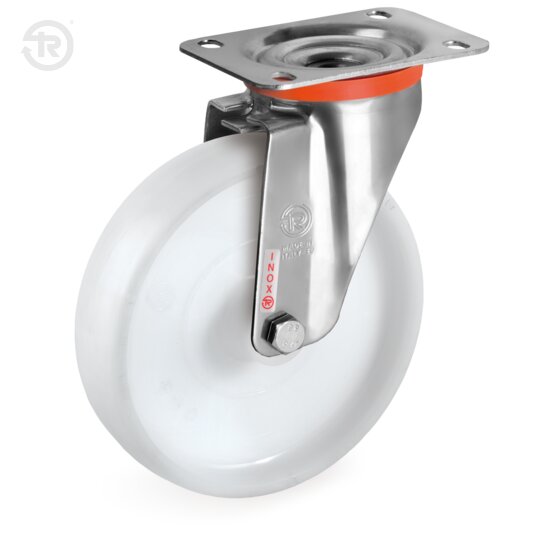 Polyamide 6 Wheels, Stainless Steel Swivel Castor NLX — Tellure Rota