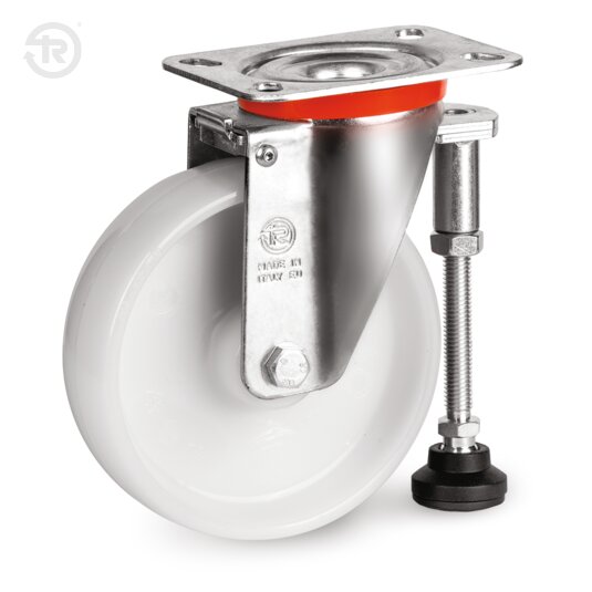 Piedino Polyamide 6 Wheels, Swivel Levelling Castor NL — Tellure Rota