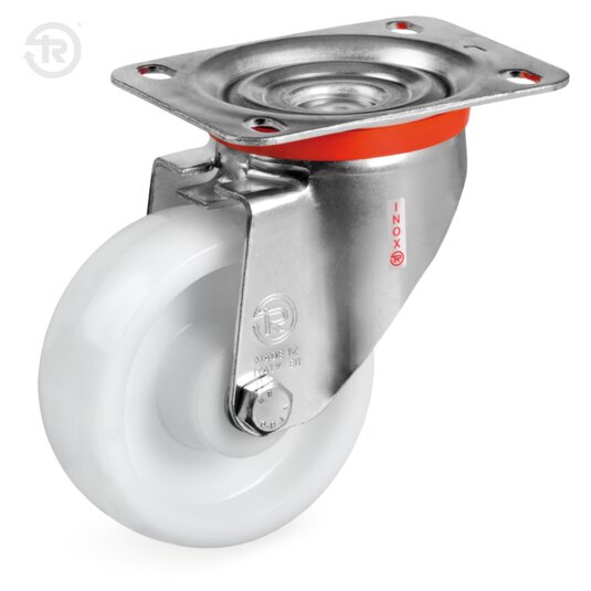Heavy Load Polyamide 6 Wheels With NLX Stainless Steel Swivel Castor — Tellure Rota