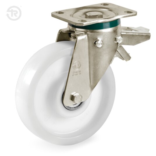 High Load Polyamide 6 Wheels, Swivel Castor PT, Brake — Tellure Rota