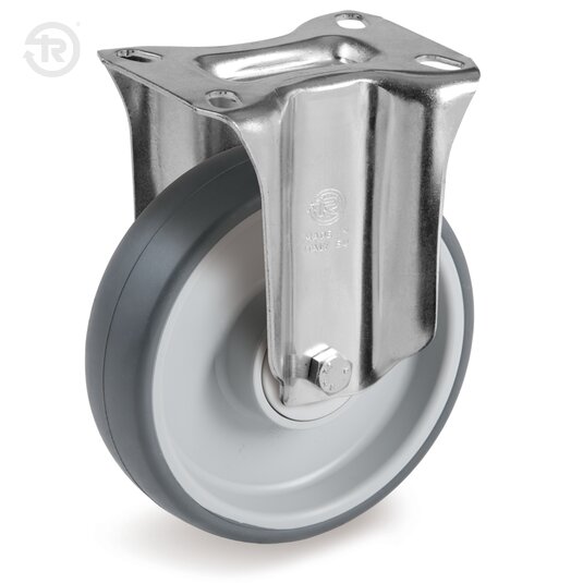 Thermoplastic Rubber Wheels, Fixed Castor NL — Tellure Rota