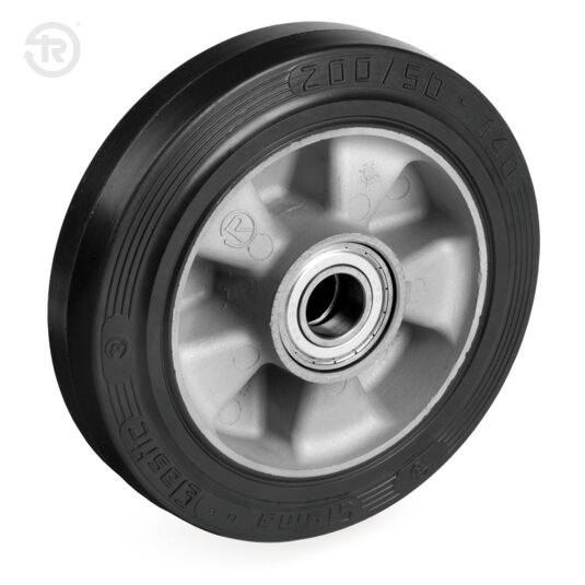 Sigma Elastic Rubber Wheels With Bearings And Bearing Seat — Tellure Rota
