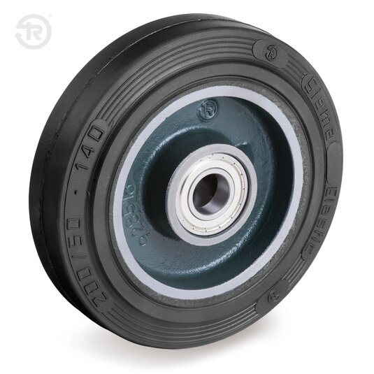 Sigma Elastic Rubber Wheels With Bearings And Bearing Seat — Tellure Rota