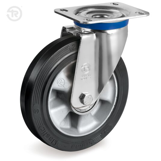 Sigma Elastic Rubber Wheels, Swivel Castor M — Tellure Rota
