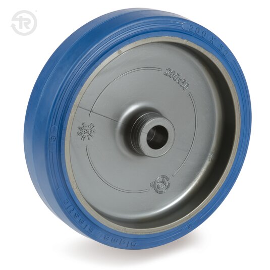 Sigma Elastic Rubber Wheels With Plain Bore — Tellure Rota