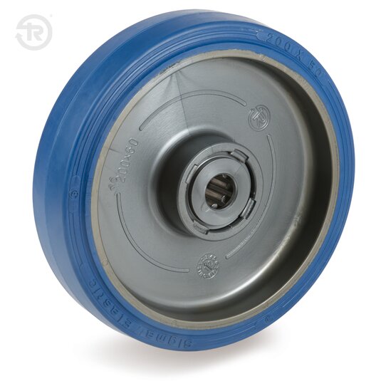 Sigma Elastic Rubber Wheels With Roller Bearings — Tellure Rota