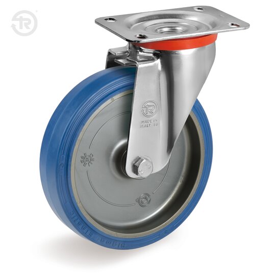 Sigma Elastic Rubber Wheels, Swivel Castor NL — Tellure Rota