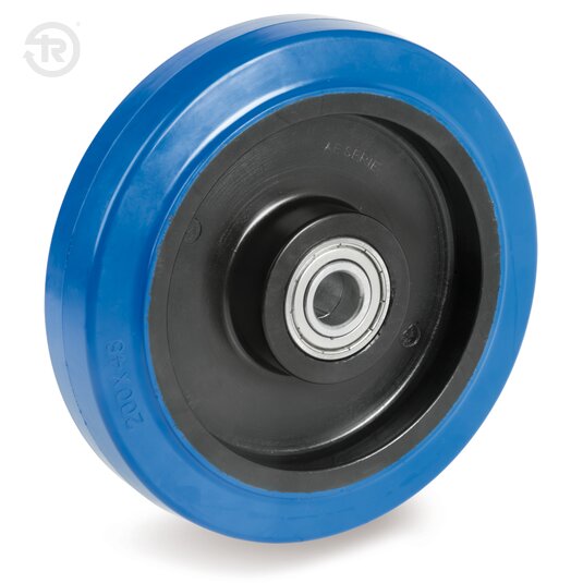 Elastic Rubber Wheels With Ball Bearings — Tellure Rota