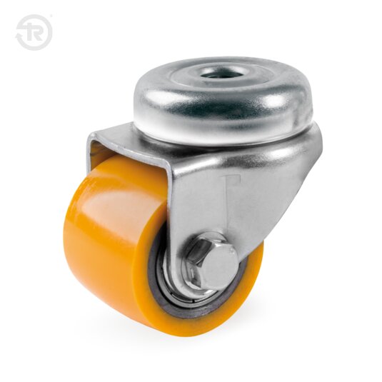 Roulette En Polyuréthanetr Pivotante À Oeuil — Tellure Rota