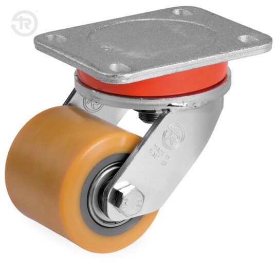 Roulette En Polyuréthane TR Pivotante Électrosoudée — Tellure Rota